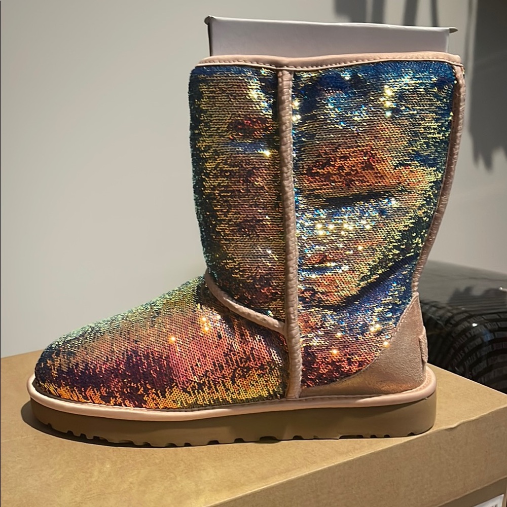 UGG Multicolor Sequin Boots